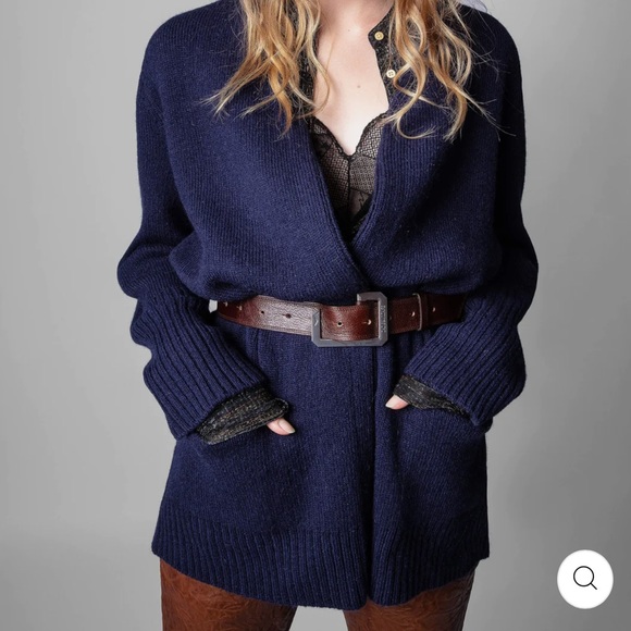 Zadig &Voltaire, long sleeved cardigan w shawl collar. Brand new with tag. - Picture 3 of 6